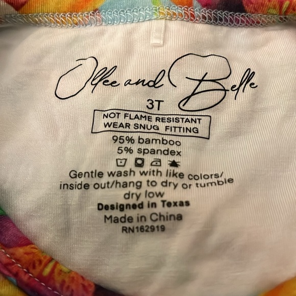 Ollee and Belle Bamboo Easter Spring Sunday Dress Size 3T - Picture 5 of 8